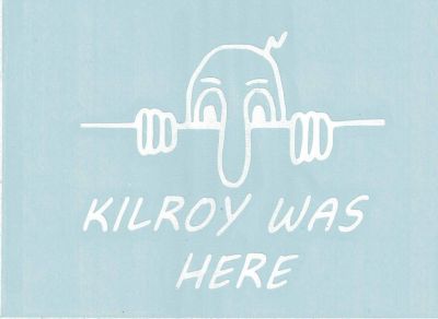 POCHOIR "KILROY WAS HERE"