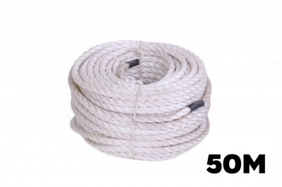 CORDE NYLON BLANCHE - 50M - DIAM 14MM