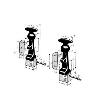 KIT ATTACHES CAPOT CAOUTCHOUC