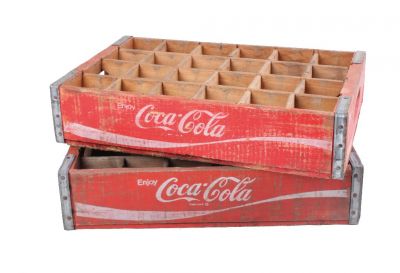 CAISSE BOIS COCA COLA D'ORIGINE
